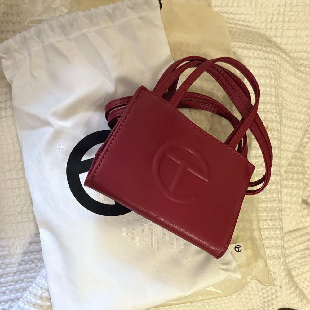 Telfar Mini Bag in Rich Oxblood